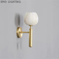 Antonia Modern Alabaster Globe Wall Sconce For Bedroom Wall Light Fixtures J-CHANDELIER   