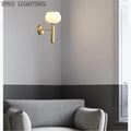 Antonia Modern Alabaster Globe Wall Sconce For Bedroom Wall Light Fixtures J-CHANDELIER   