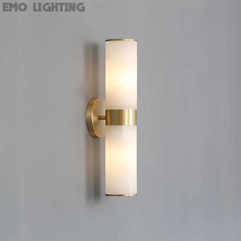 Althea Modern Sutton Linear Alabaster Wall Sconce, Wall Lamp For Living Room, Bathroom