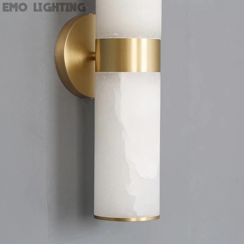 Althea Modern Sutton Linear Alabaster Wall Sconce, Wall Lamp For Living Room, Bathroom