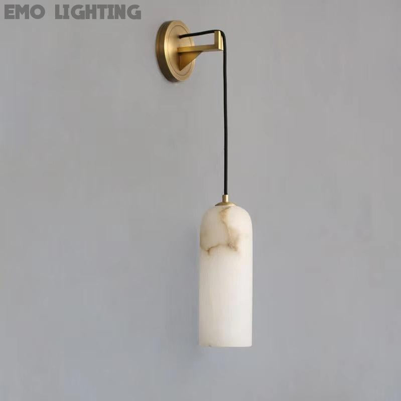 Truda Modern Alabaster Wall Sconce, Wall Lamp For Living Room,Bedroom