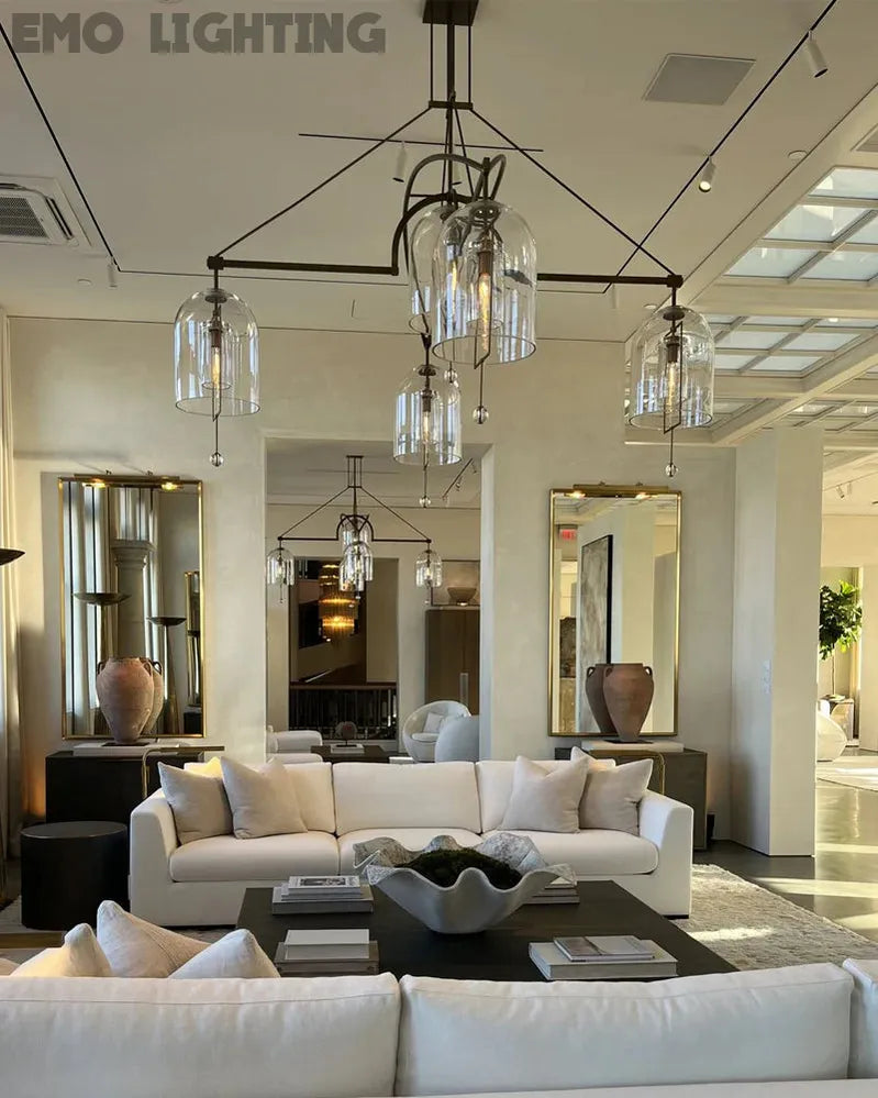 Fulcrum Round Chandelier  73" 3-Lights