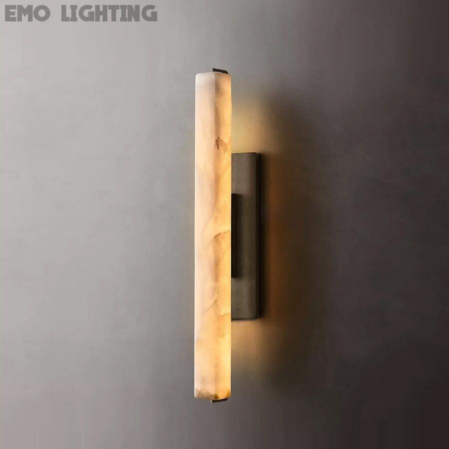 Auduben Alabaster Single Sconce