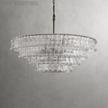 Art Glass Ghiaccio Round Chandelier 36