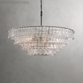Art Glass Ghiaccio Round Chandelier 36