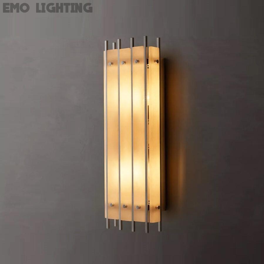San Marco Alabaster Grand Rectangular Sconce