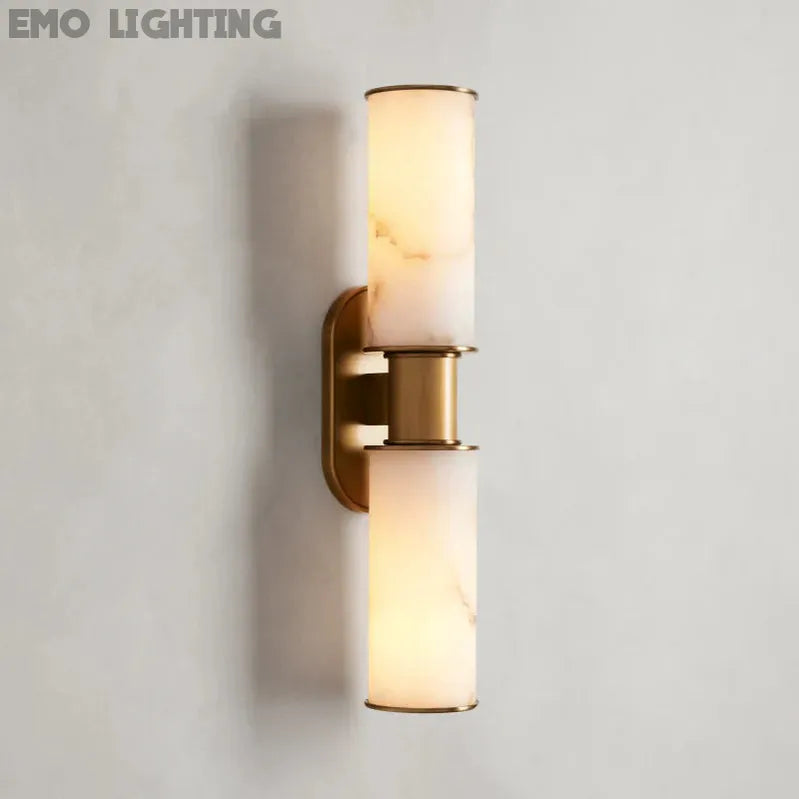 Harlin 2-Light Wall Sconce in Alabaster