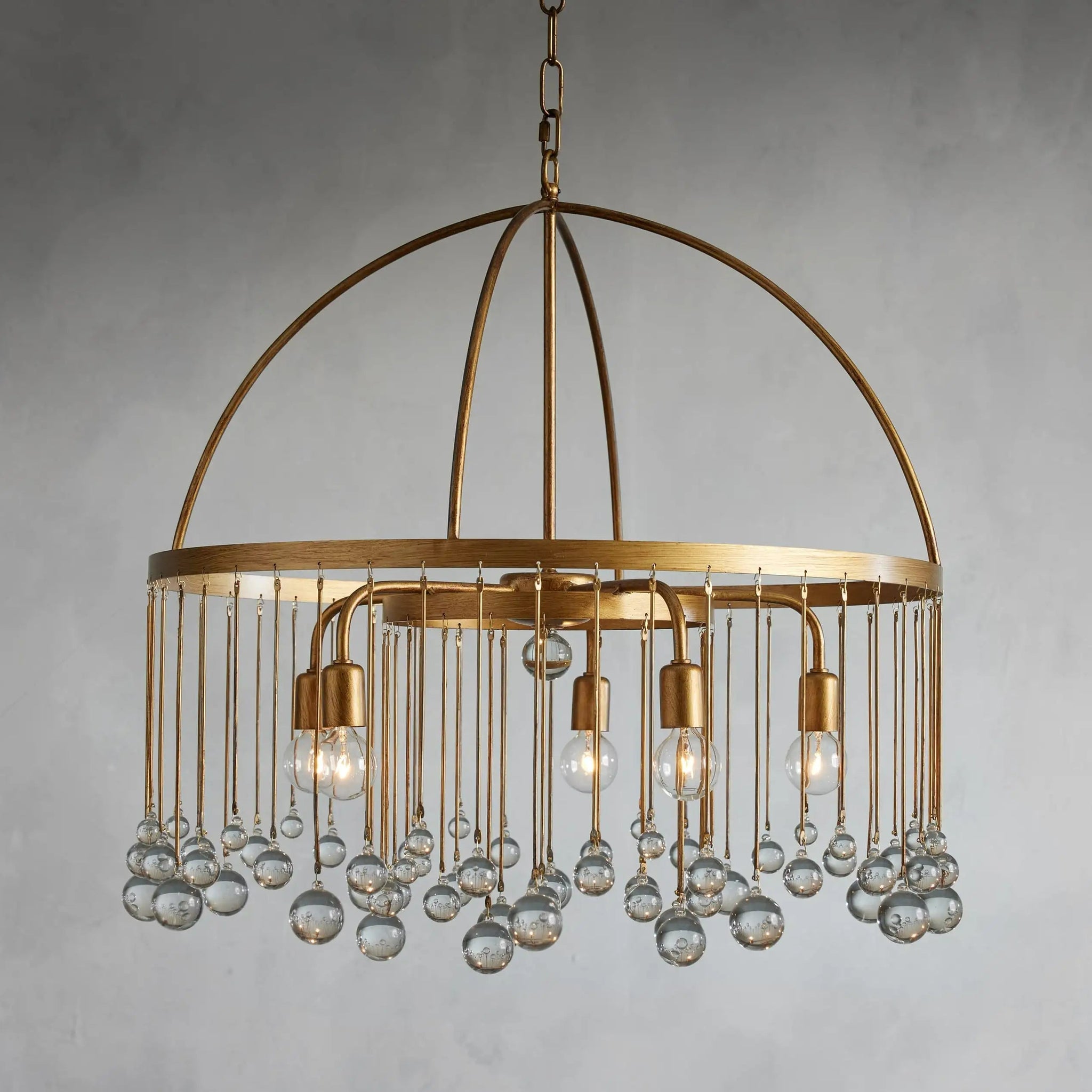 Aubrey Crystal Ball Round Chandelier 5 Light / 8 Light