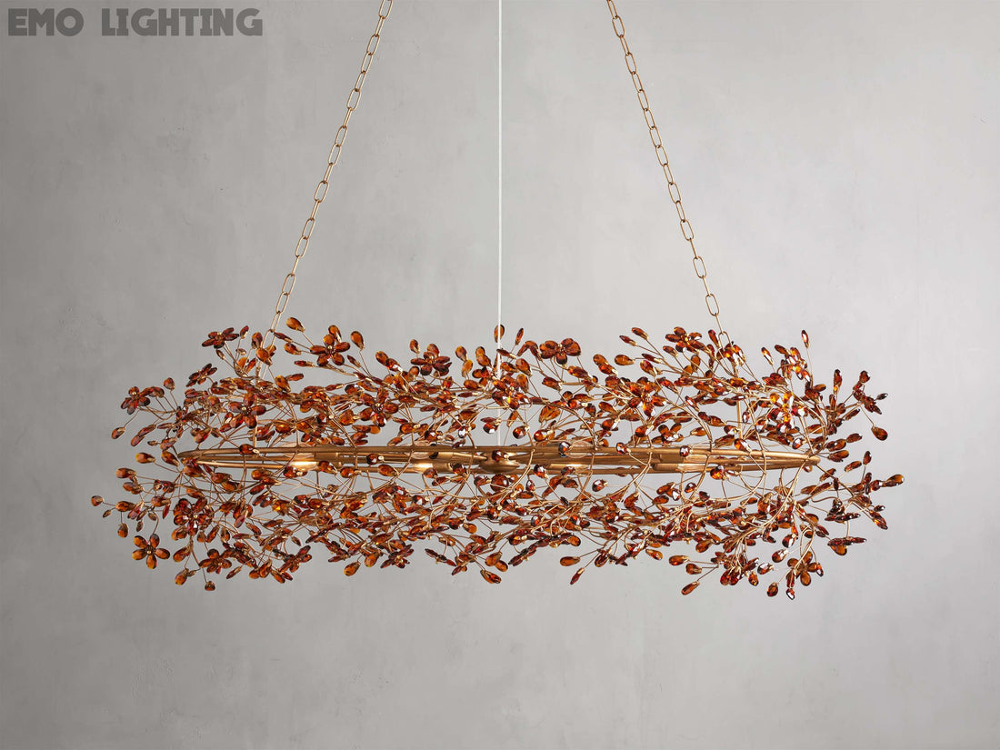 Fiore Colored Oval Chandelier