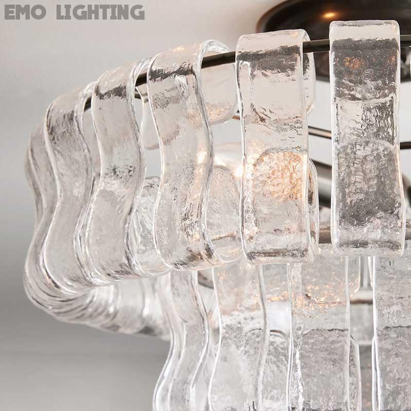 Ghiaccio Flushmount Chandelier-MEET LIGHTING