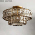 Ghiaccio Flushmount Chandelier-MEET LIGHTING