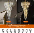 Modern Coin Type Modern Crystal Tree Branch Staircase Chandelier 95