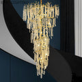 Modern Coin Type Modern Crystal Tree Branch Staircase Chandelier 95