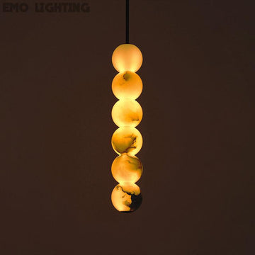 Alabaster Pearl Kitchen Pendant Lighting 1/3/6 Lights