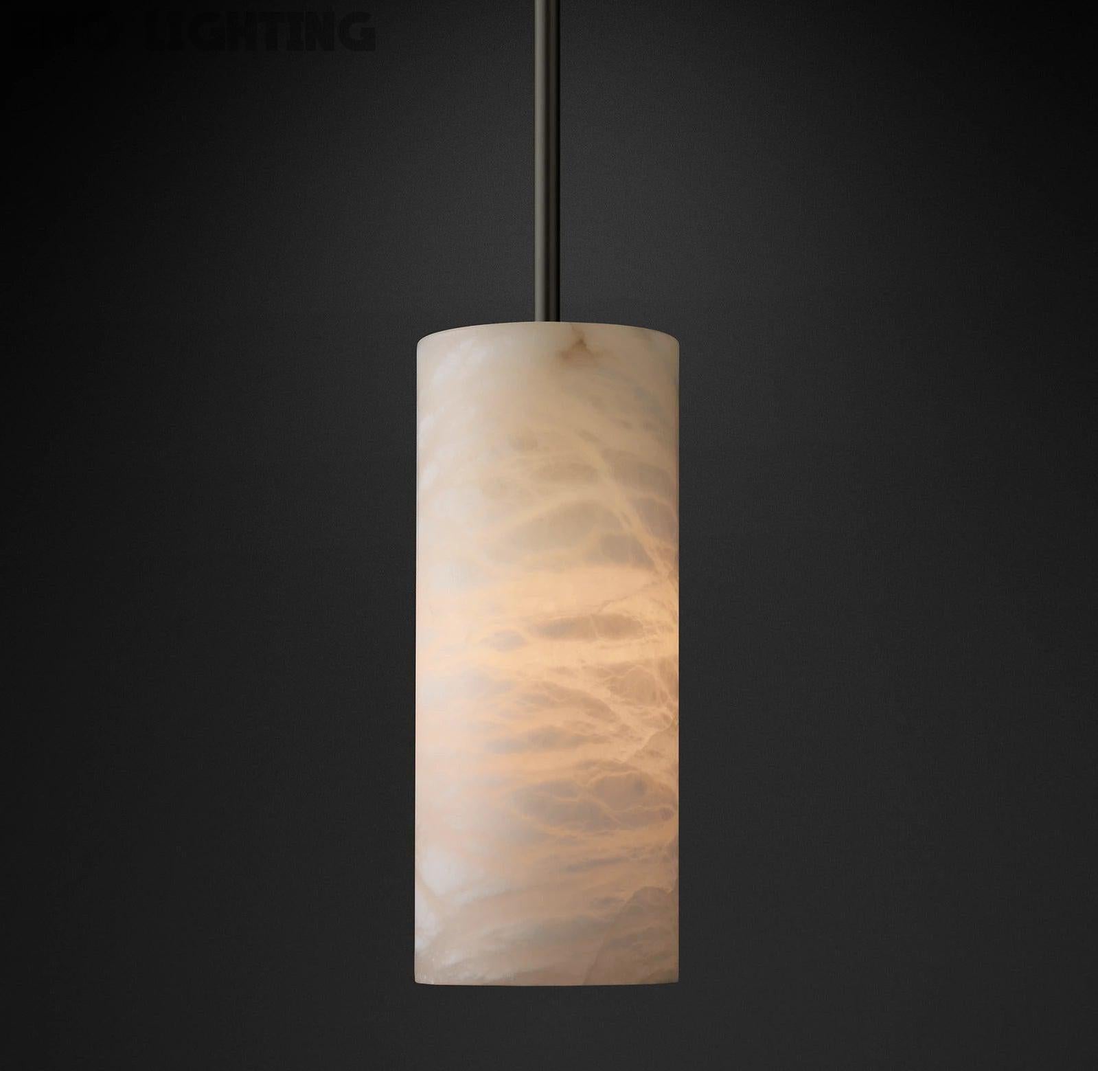 Hand Carved Alabaster Pendent