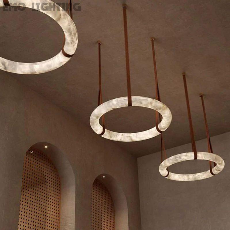 Alabaster Halo Light chandeliers for dining room,chandeliers for stairways,chandeliers for foyer,chandeliers for bedrooms,chandeliers for kitchen,chandeliers for living room Rbrights   