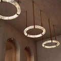 Alabaster Halo Light chandeliers for dining room,chandeliers for stairways,chandeliers for foyer,chandeliers for bedrooms,chandeliers for kitchen,chandeliers for living room Rbrights 31.5