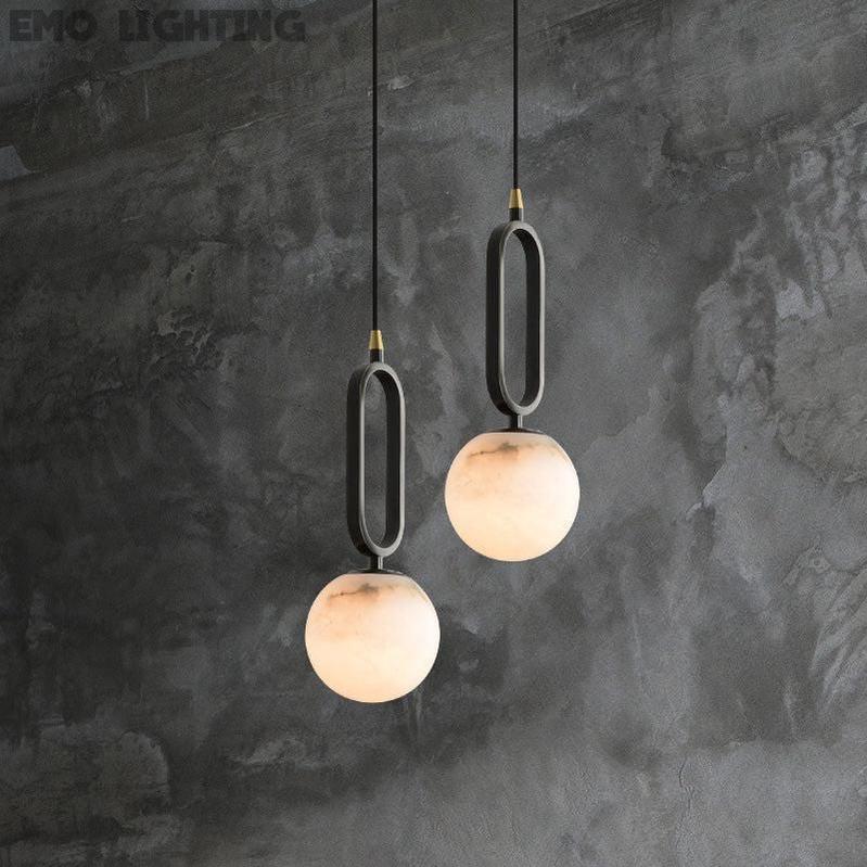 Alabaster Sphere Pendant Light 6"D Pendant for living room,Pendant for kitchen,Pendant for bathrooms,Pendant for bedrooms,Pendant for foyer,Pendant for stairways,Pendant for dining room Rbrights   