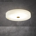 Alabaster Flush Mounted Round Led Chandelier chandeliers for dining room,chandeliers for stairways,chandeliers for foyer,chandeliers for bedrooms,chandeliers for kitchen,chandeliers for living room Rbrights 50CM  