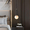 Alabaster Sphere Pendant Light 6