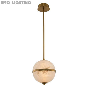 Rylee Alabaster Canterbury LED Mini Pendant Lamp