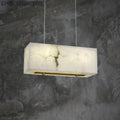 Alabaster Cuboid Dining Room Chandelier 吊灯 rbrights   