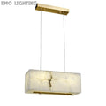 Alabaster Cuboid Dining Room Chandelier 吊灯 rbrights   