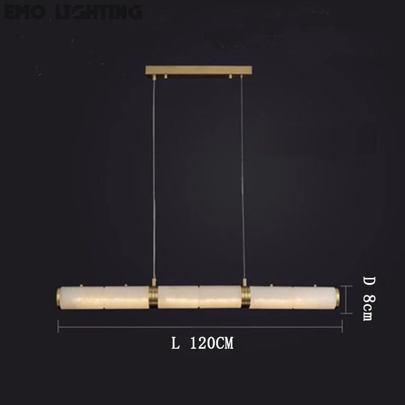 Alabaster Cylindrical Chandelier  rbrights   