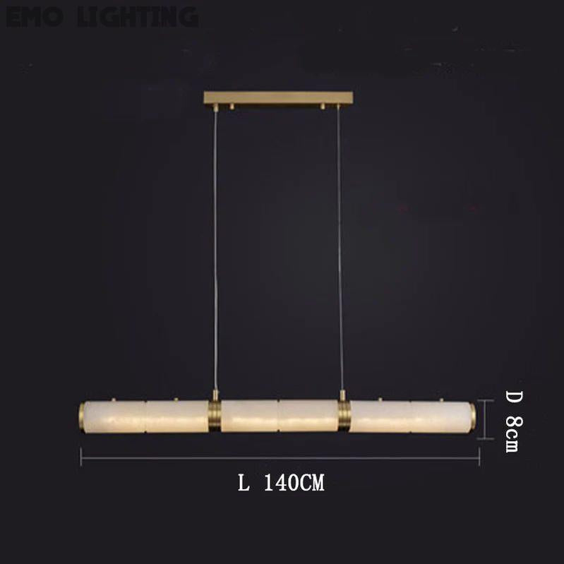 Alabaster Cylindrical Chandelier  rbrights   