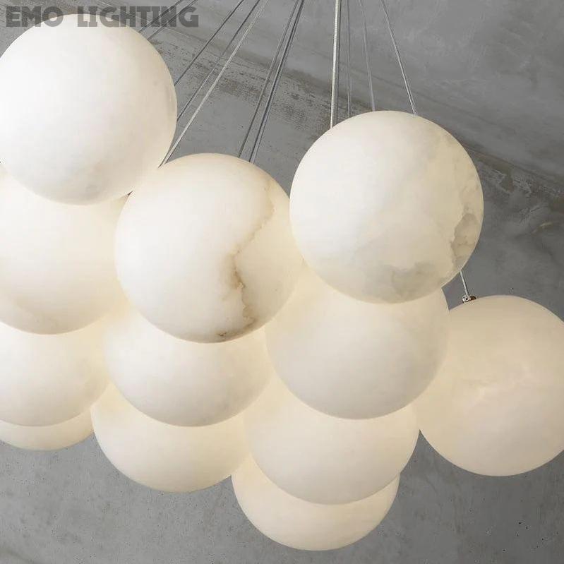 Alabaster Global Ceiling Pendant  thebelacan   