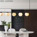Alabaster Global Linear Pendant  rbrights   
