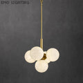 Alabaster Global Rod/Cord Pendant  rbrights 5 Balls  