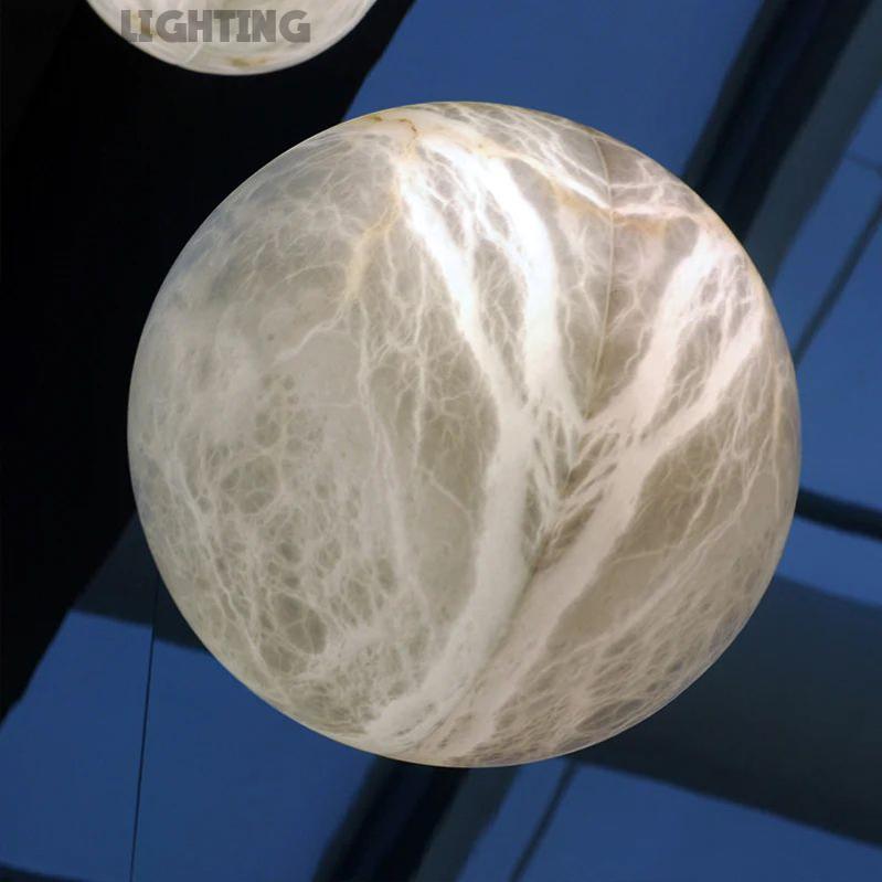 Alabaster Hemisphere Wall Sconce  rbrights   