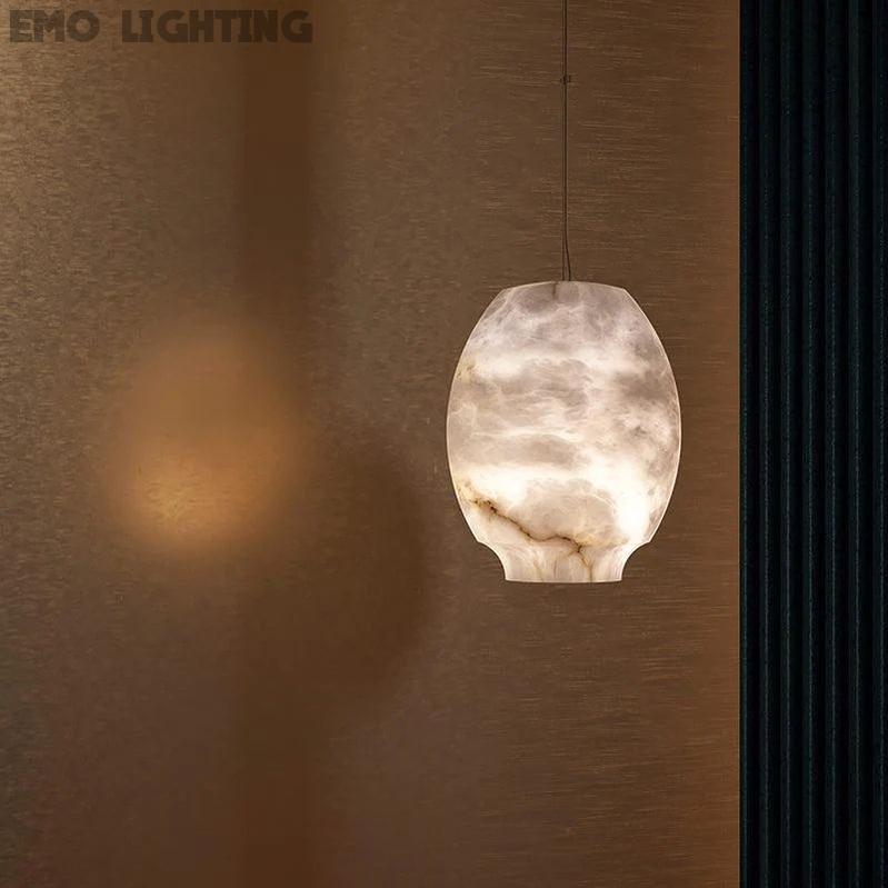 Alabaster Lantern Pendant  rbrights Large  