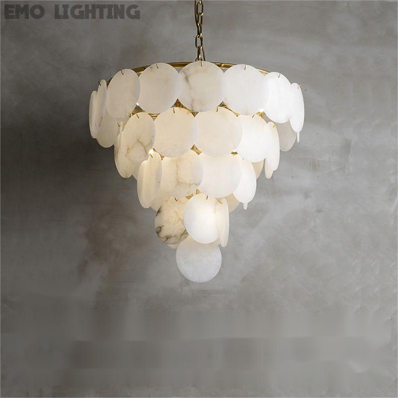 Alabaster Magnolia Multi-tiered Round Chandelier 吊灯 rbrights 6 Layer  