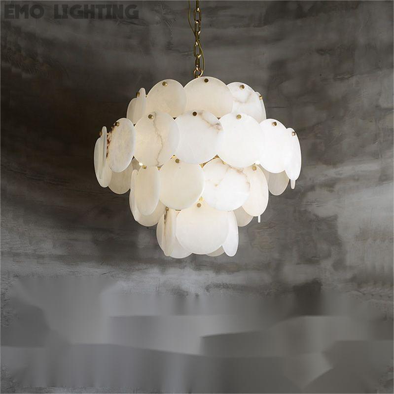 Alabaster Magnolia Multi-tiered Round Chandelier 吊灯 rbrights   