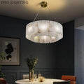 Alabaster Modern Round Chandelier  rbrights 22.4