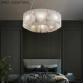 Alabaster Modern Round Chandelier  rbrights   