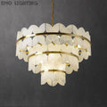 Alabaster Multi-Layer Butterfly Round Chandelier 吊灯 rbrights 3 Layer  