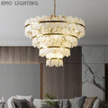 Alabaster Multi-Layer Butterfly Round Chandelier 吊灯 rbrights 4 Layer  