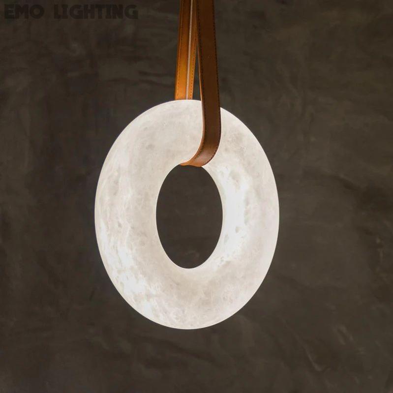 Alabaster Ring Pendant  rbrights 23.6" D  