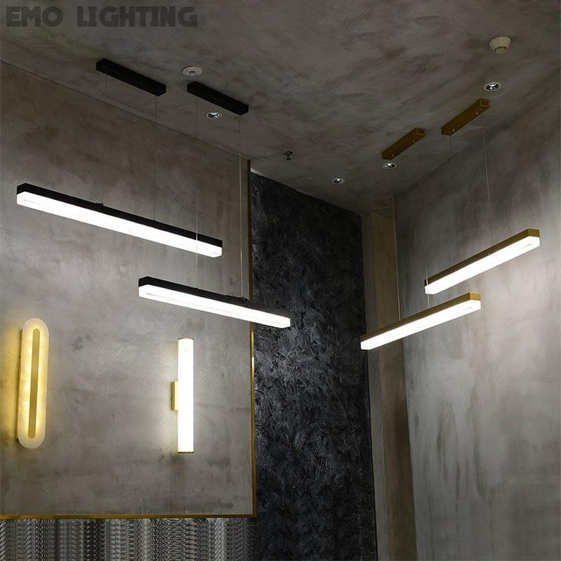 Alabaster Simple Linear Kitchen Island Chandelier 吊灯 rbrights   
