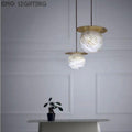 Alabaster Sphere Pendant Light Above Bed 壁灯灯具 rbrights   