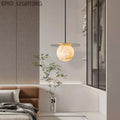 Alabaster Sphere Pendant Light Above Bed 壁灯灯具 rbrights Large  
