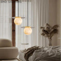 Alabaster Sphere Pendant Light Above Bed 壁灯灯具 rbrights Small  