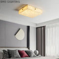 Alabaster Square Flushmount 壁灯灯具 rbrights 19.68