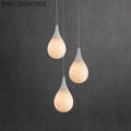 Alabaster Teardrop Single Pendant Light 7