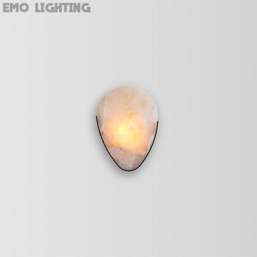 Alabaster V Shape Modern Wall Sconce for Bedroom