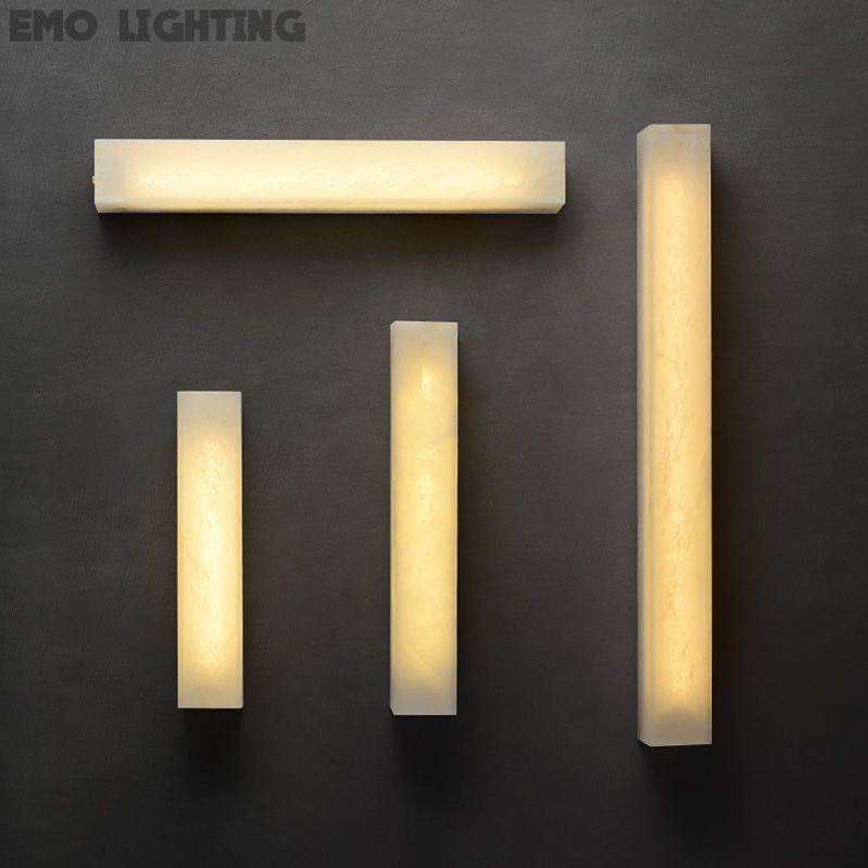 Alabaster Wall Sconce 吊灯 rbrights 3.15"W*19.68"H  