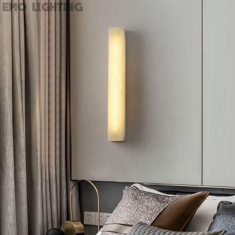 Alabaster Wall Sconce 吊灯 rbrights 3.15"W*31.5"H  